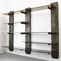 Paul Evans Sculpted Bronze Wall , Shelving Unit - Sold for $10,880 on 05-20-2023 (Lot 658).jpg